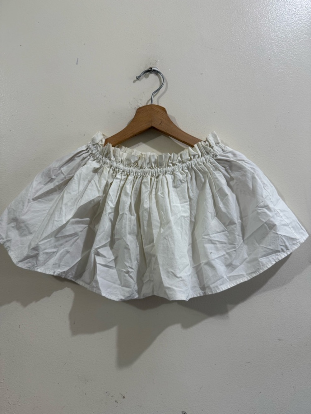 SHAINA MOTE White Elastic-Waist Circle Skirt - Flared Skater Silhouette